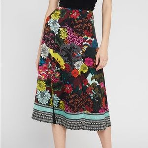 NWT Alice + Olivia Athena Floral Midi Skirt
